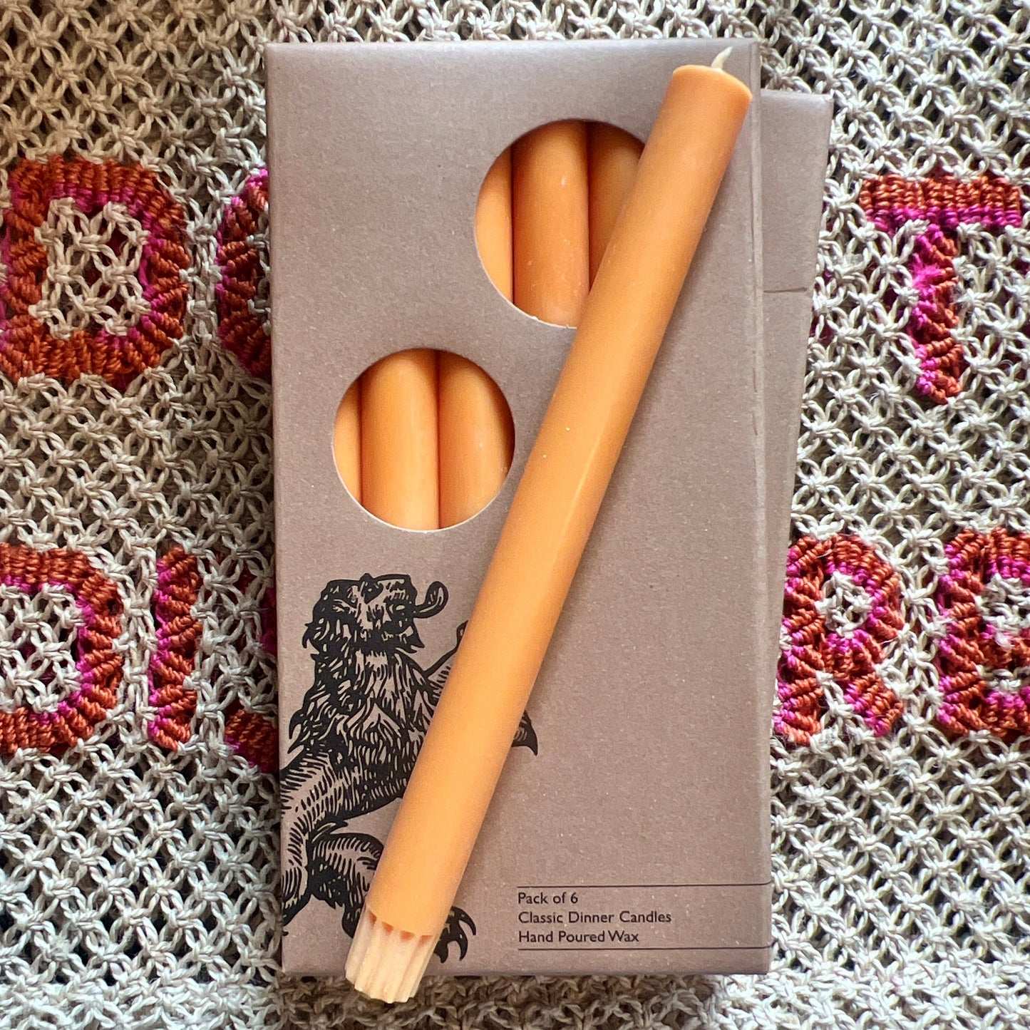Saffron Dinner Taper Boxed Set
