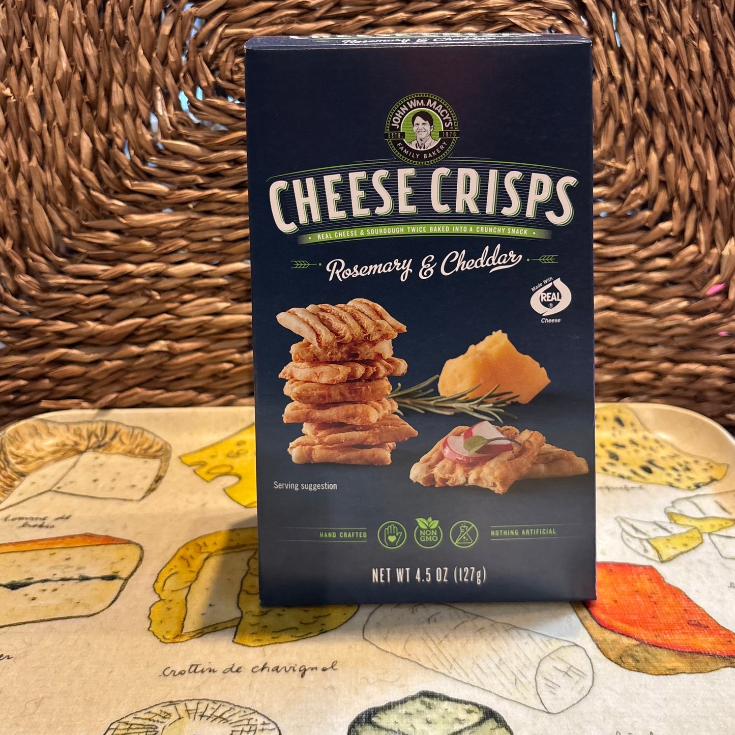 Rosemary & Cheddar Cheese Crisps