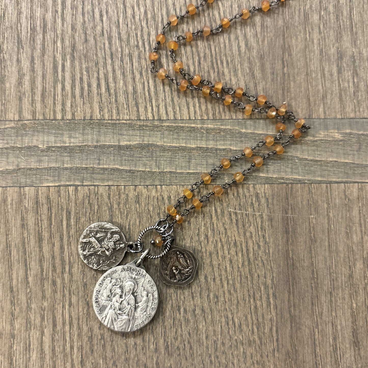 Carnelian Vintage Charm Necklace