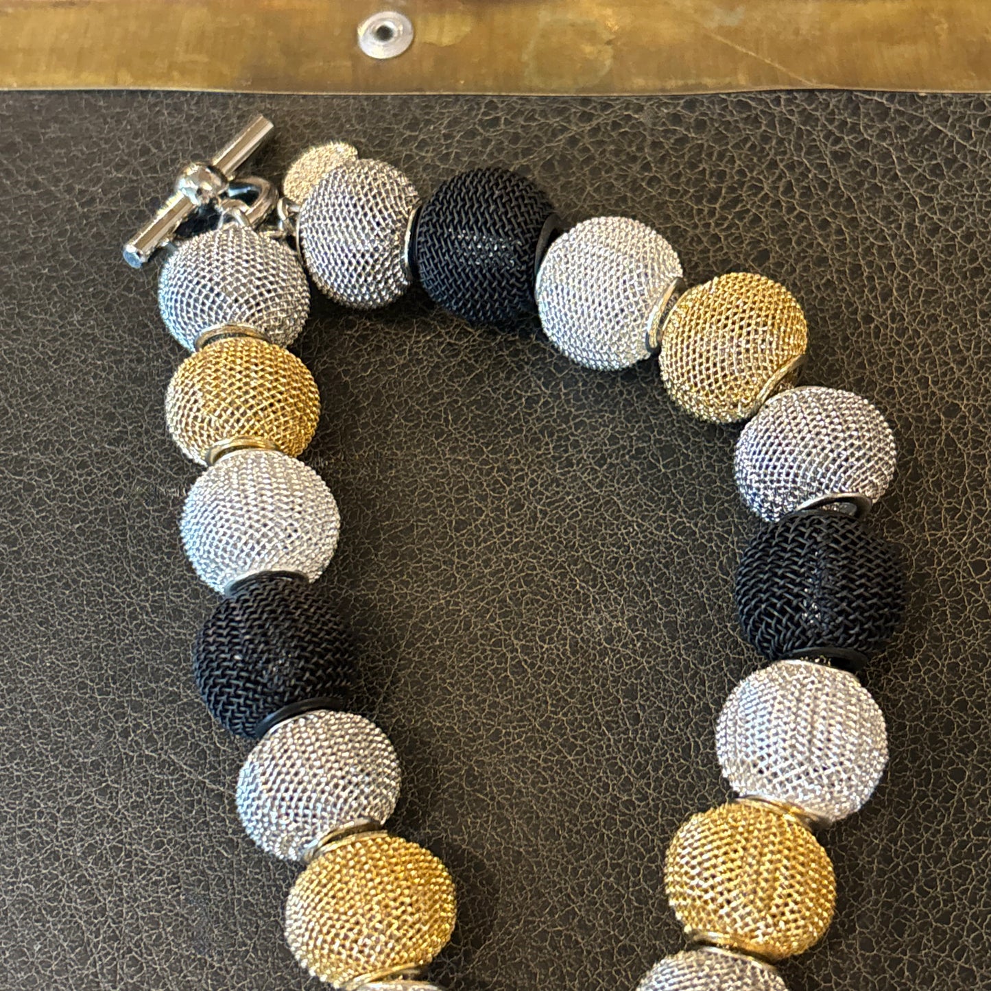 Small Mesh Bead Necklace