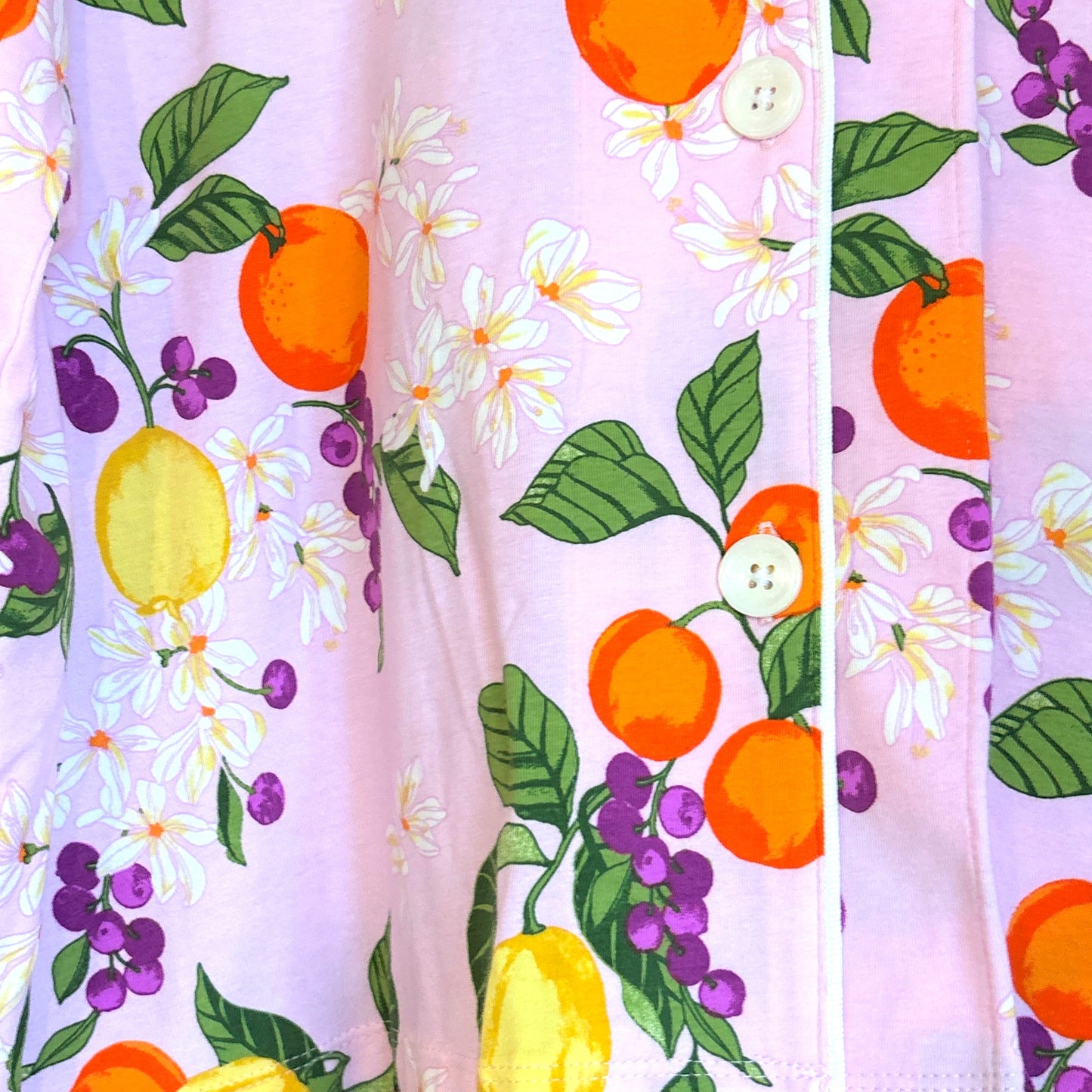 Citrus Blossom Pajama Set, Large