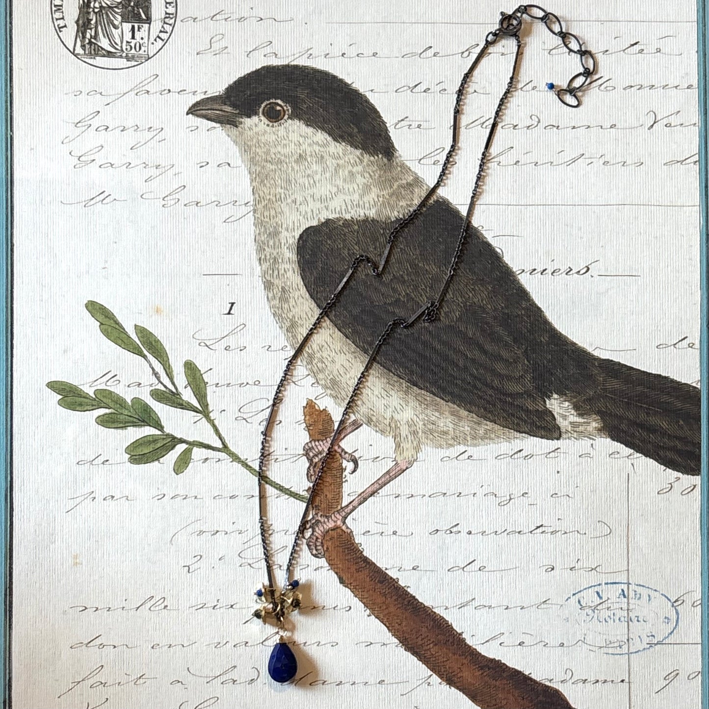 Lapis Gold & Pyrite Cluster Necklace