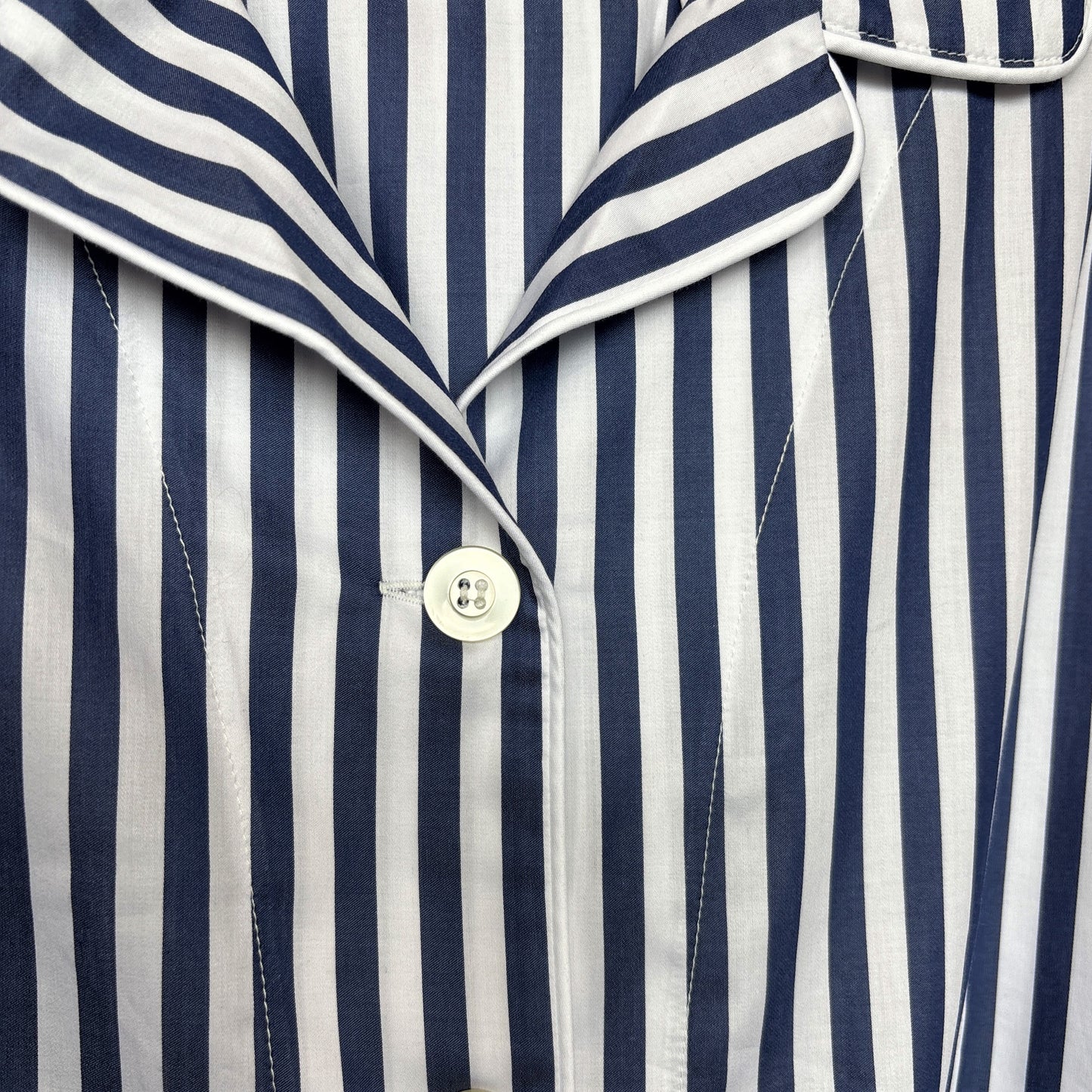 Classic Navy Stripe Pajama Set, Medium