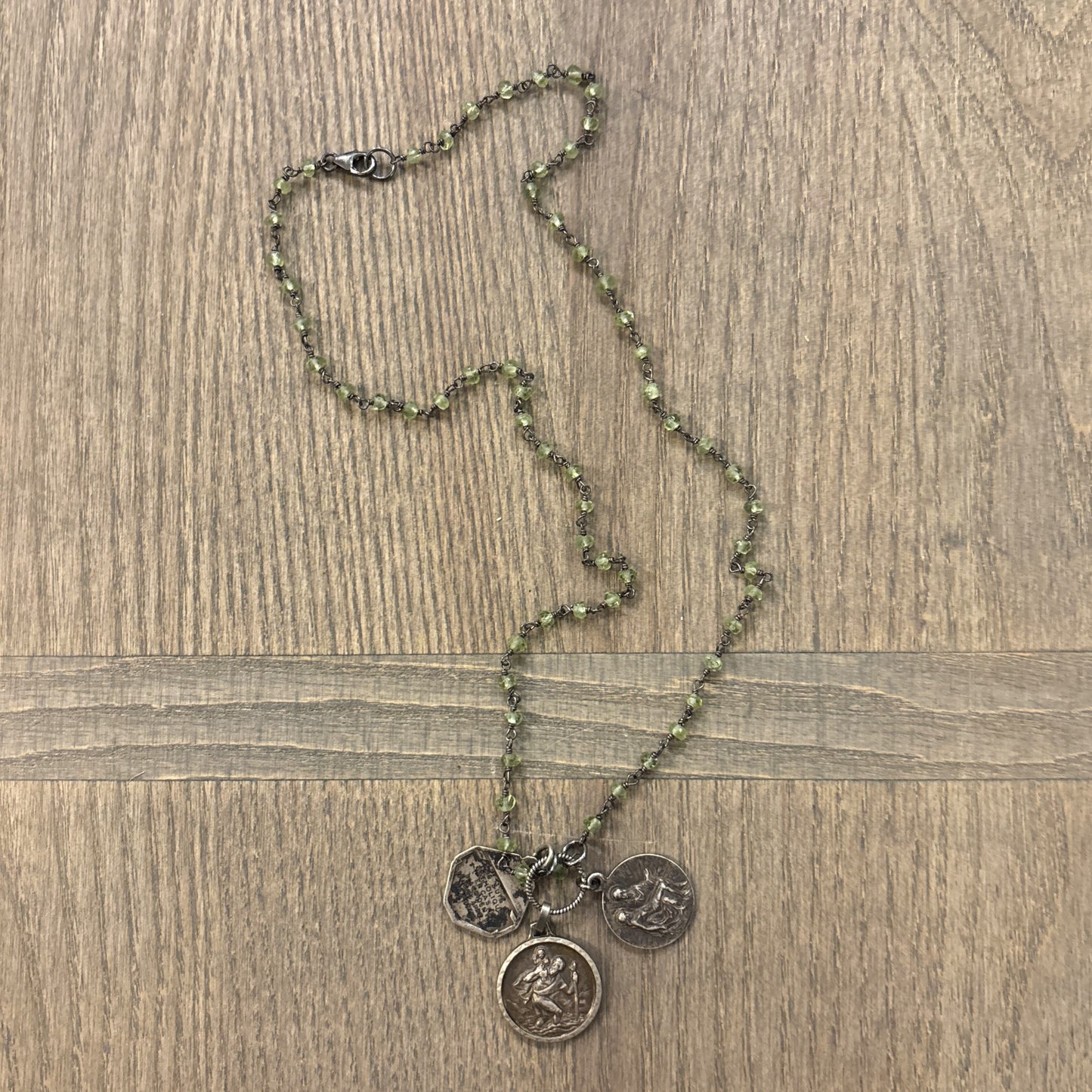 Peridot Vintage Charm Necklace