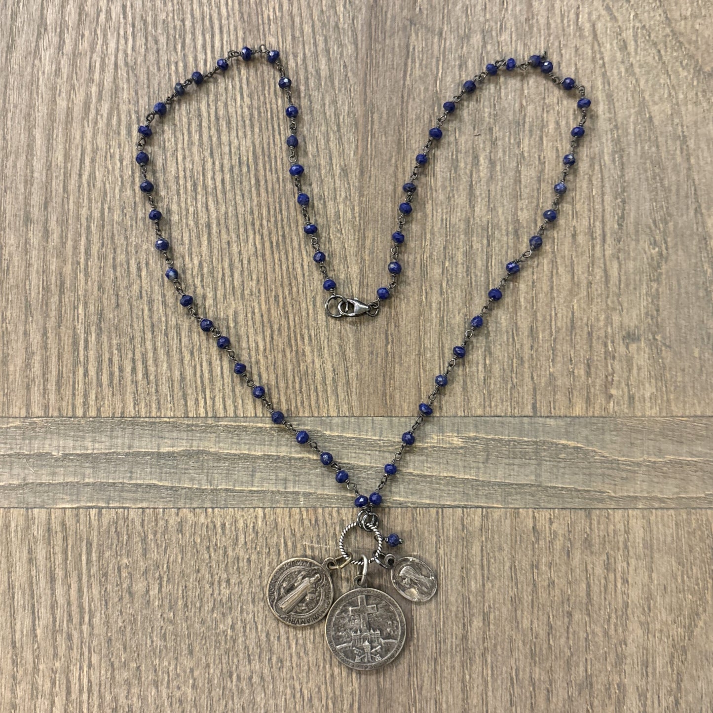 Lapis Vintage Charm Necklace No. 02