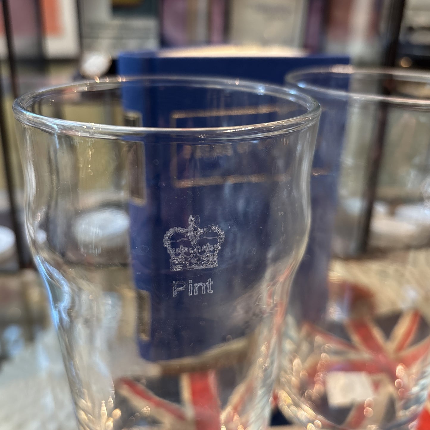 Crown Pint Glass