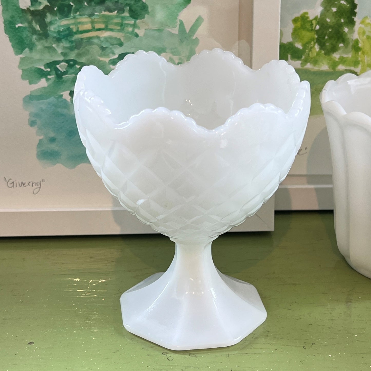 Vintage Milk Glass Vase No. 10