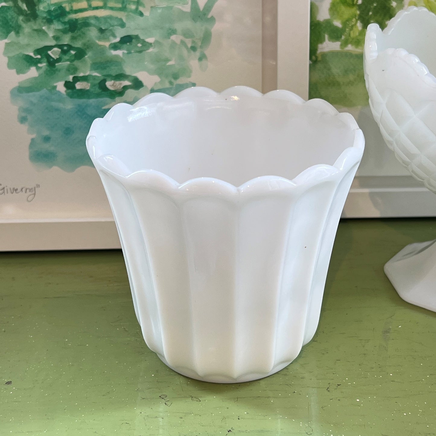 Vintage Milk Glass Vase No. 11