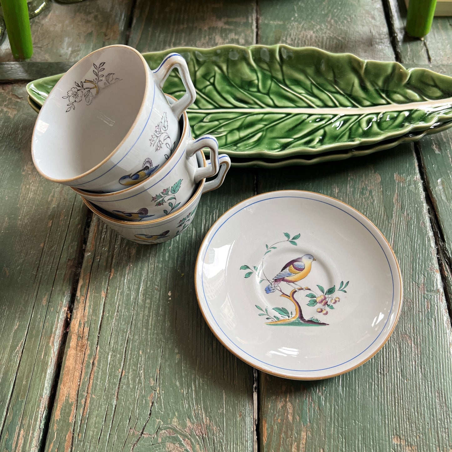 Vintage Spode Bird Cup & Saucer Set