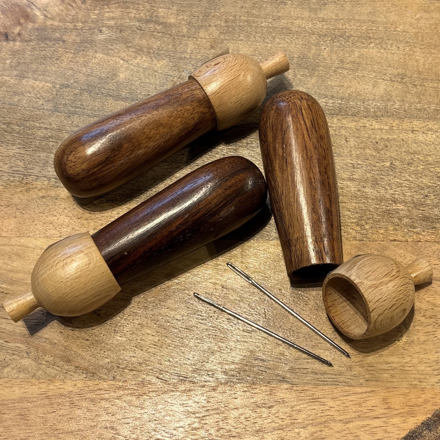 Wooden Acorn Container