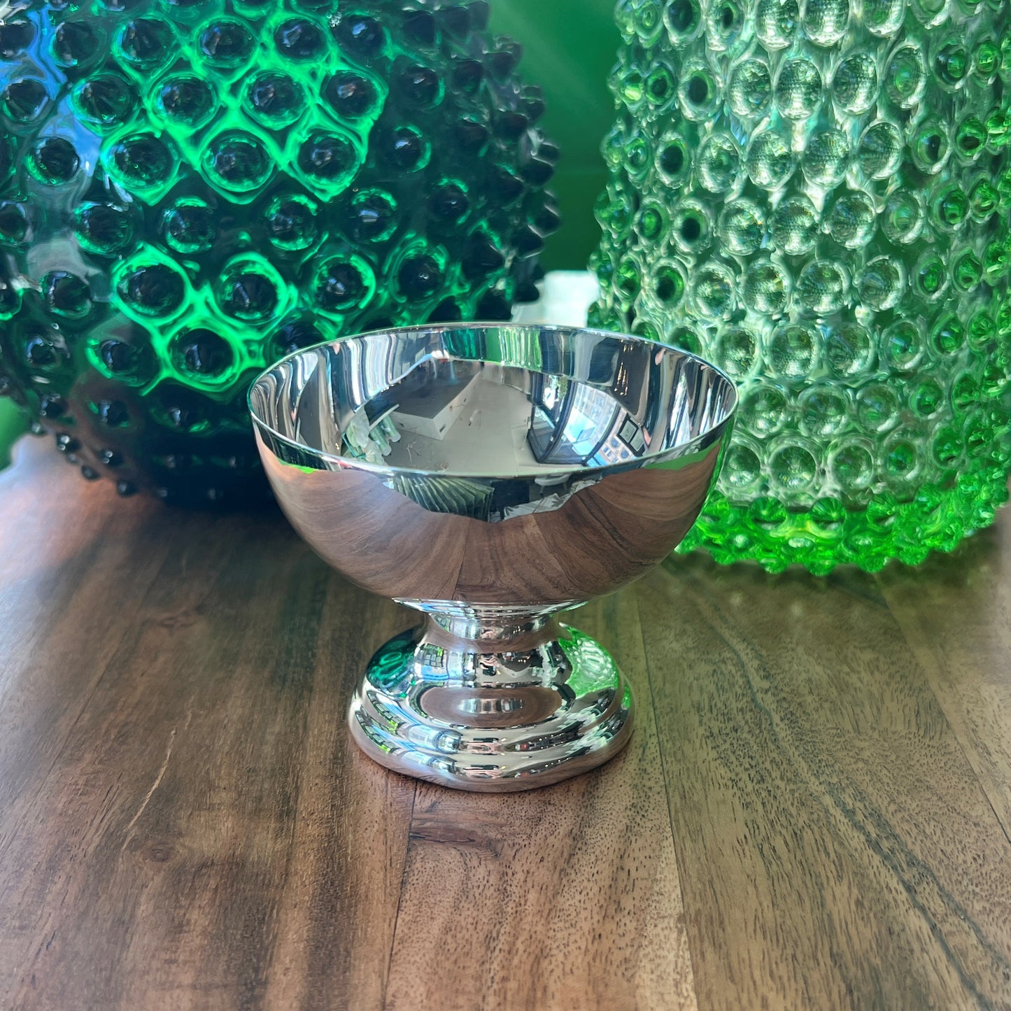 Vintage Hotel Silver Footed Sorbet Bowl, 3.5"