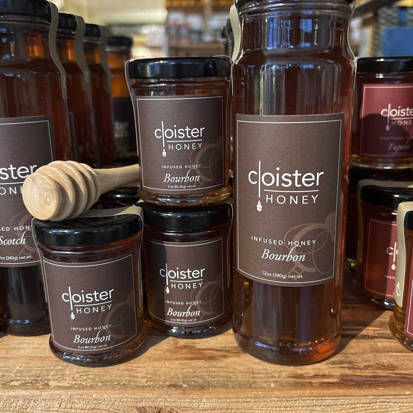 Bourbon Infused Honey, 3oz