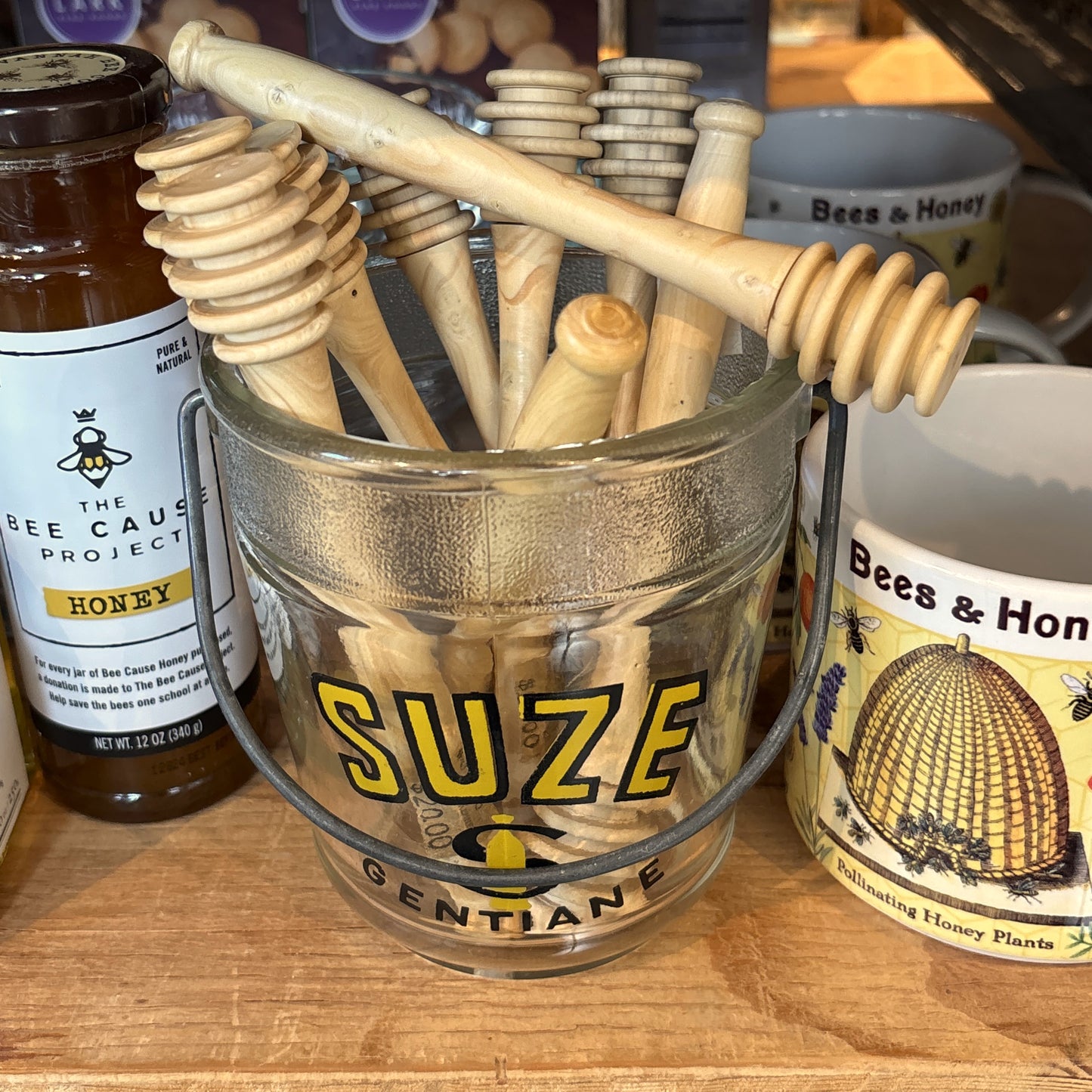 Wooden Honey Dipper