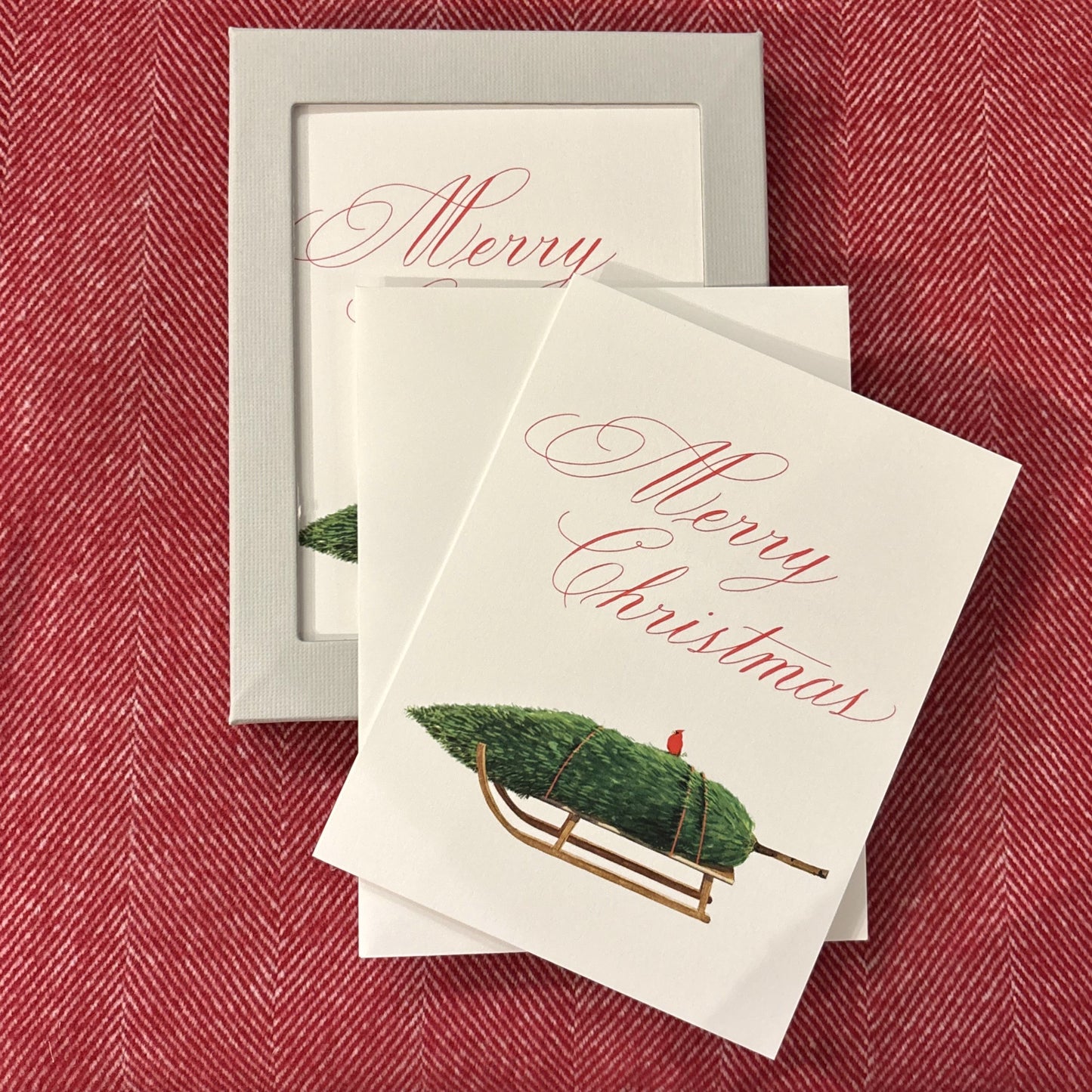 Nordic Sled Holiday Boxed Cards