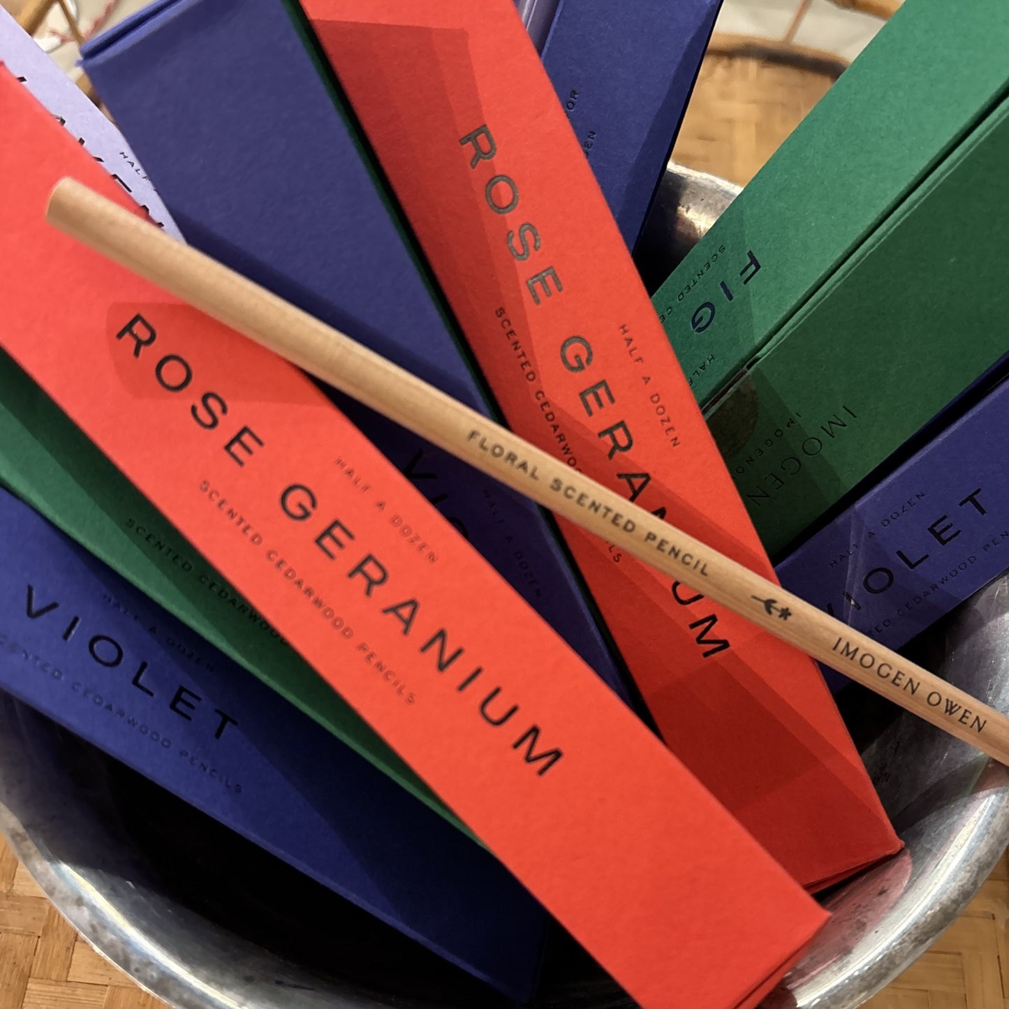 Rose Geranium Scented Pencils