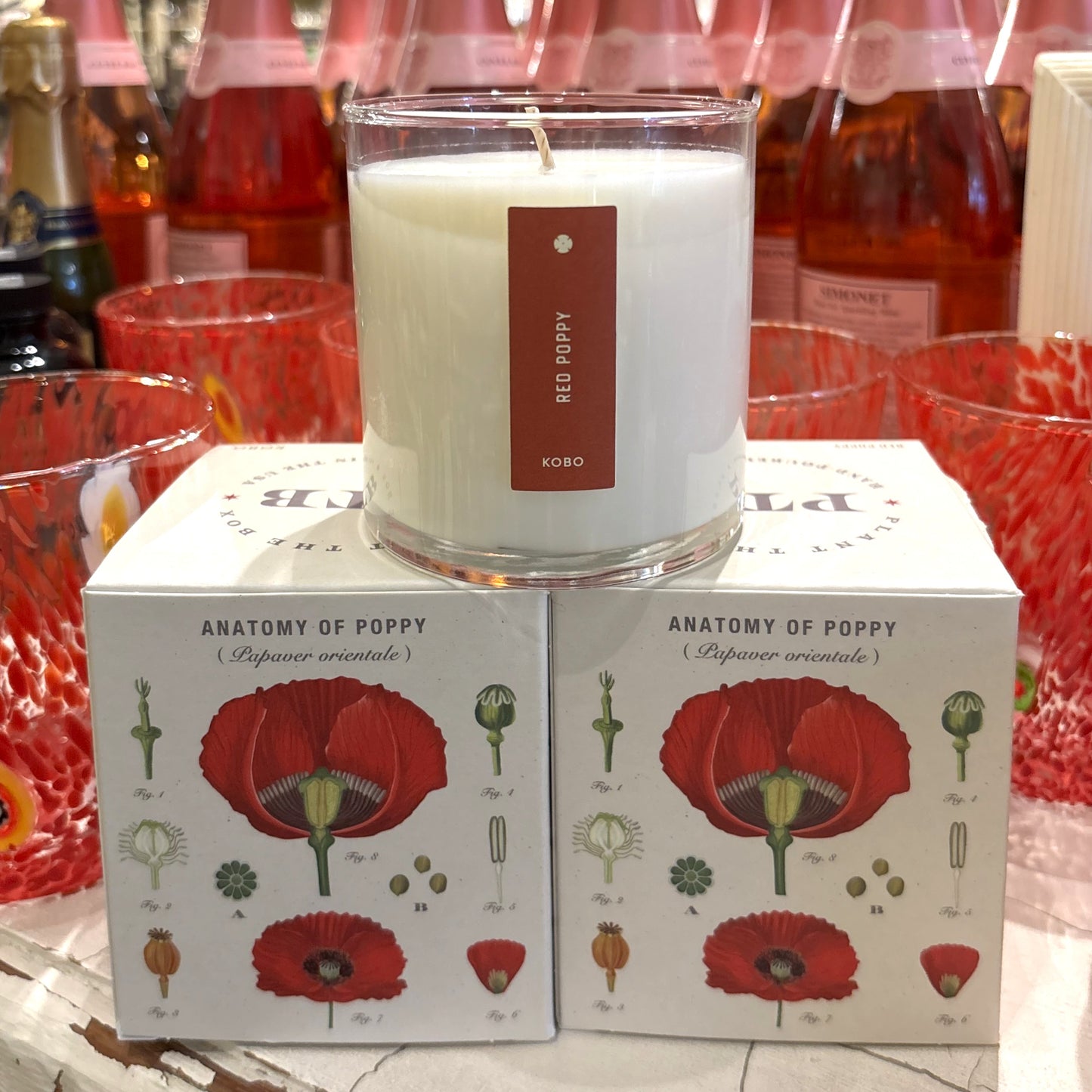 Red Poppy Candle