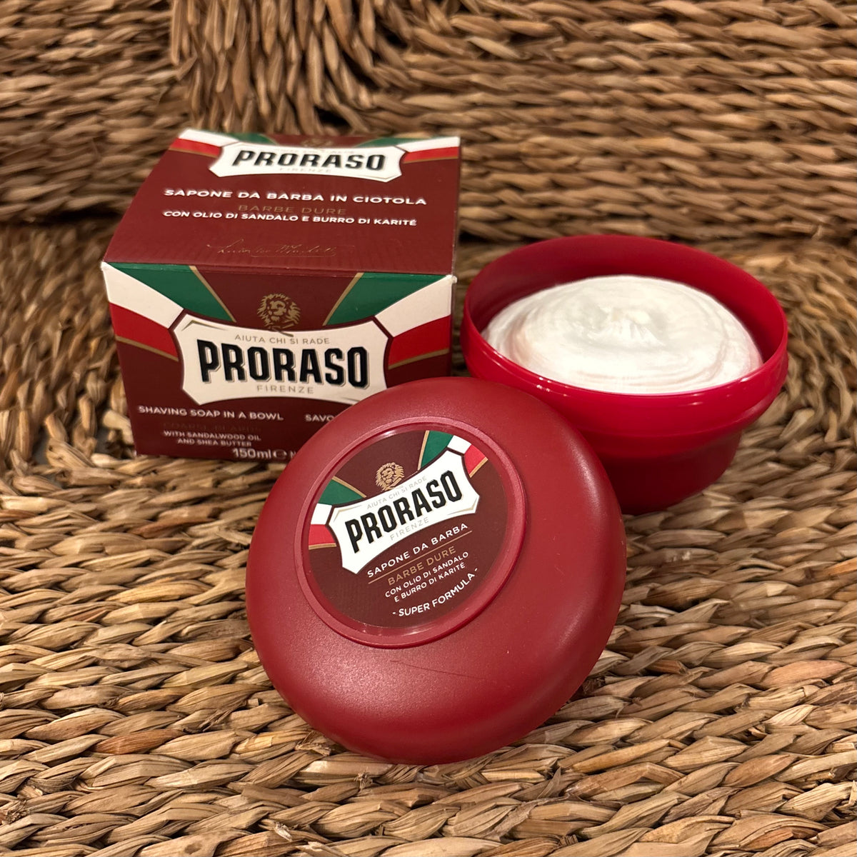 Nourish Shave Soap Jar for Coarse Beards