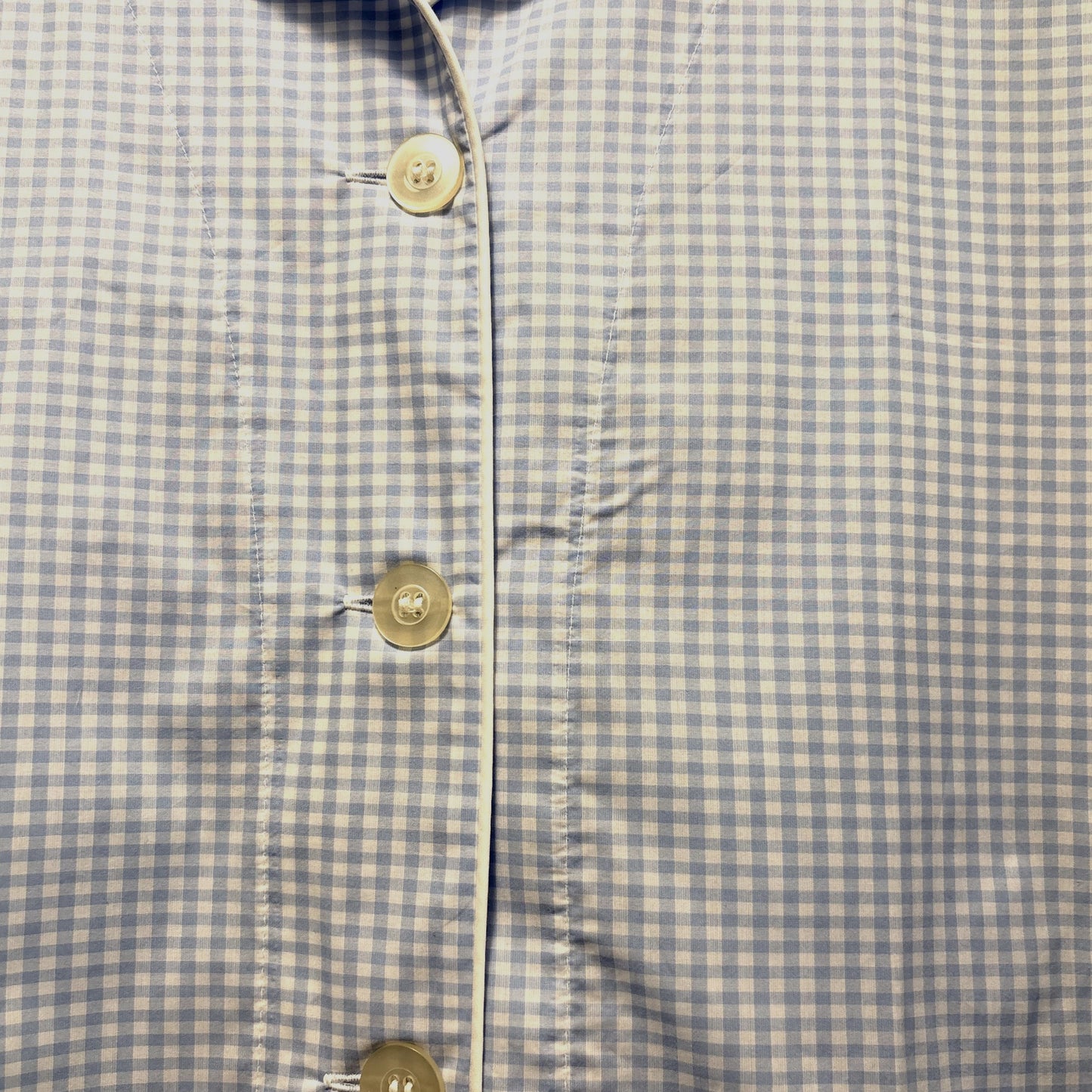 Classic Gingham Blue Pajama Set, Medium