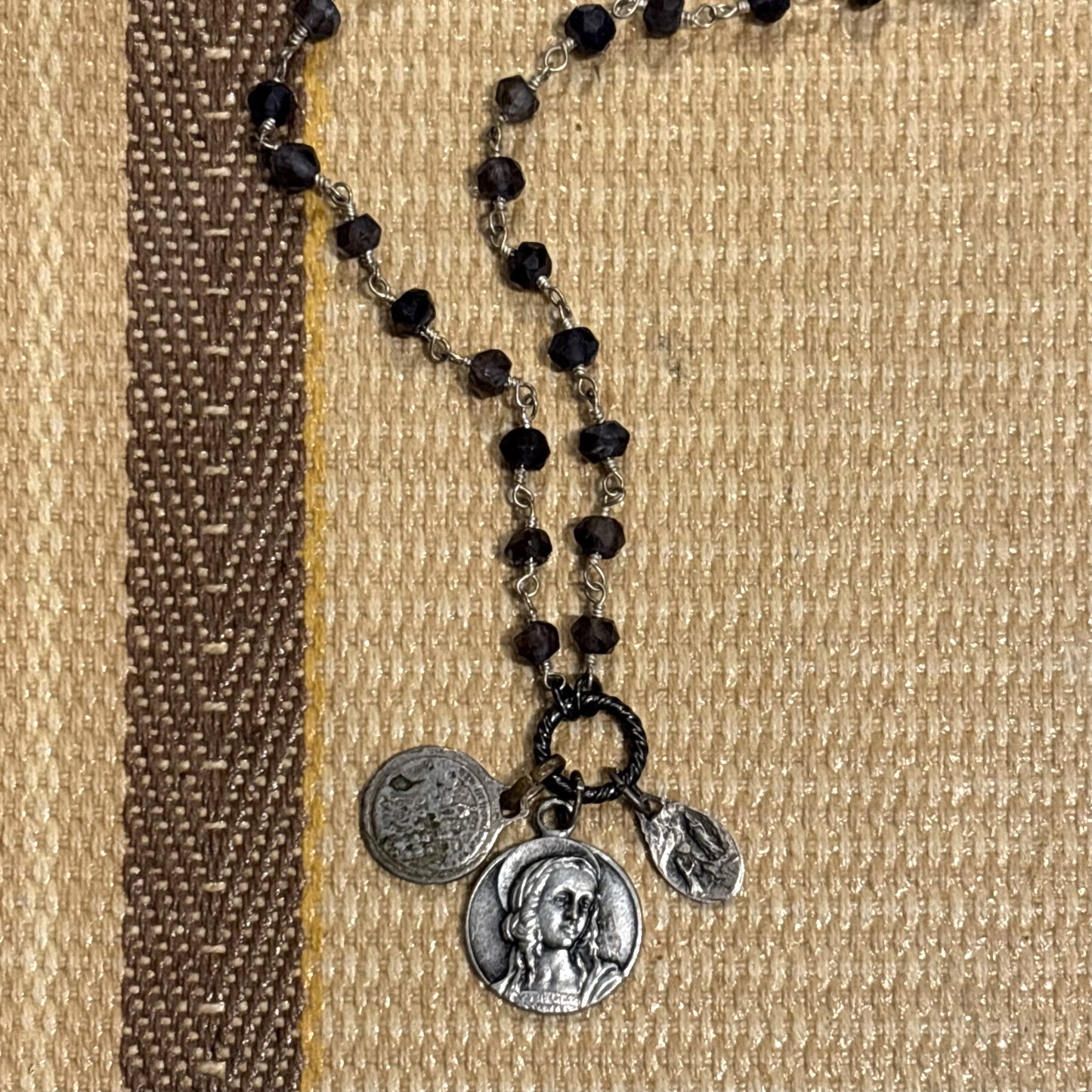 Iolite Vintage Charm Necklace