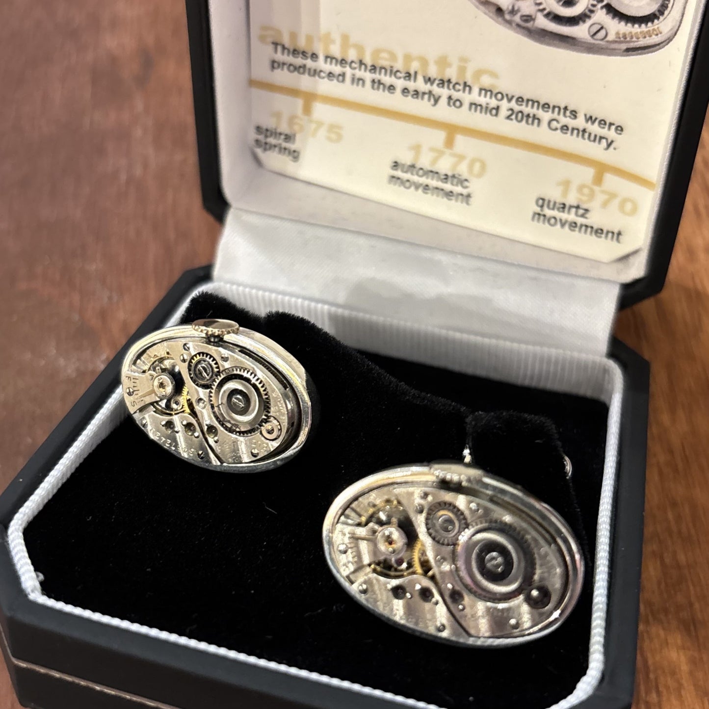 Large Oval Watch Movement Cufflinks