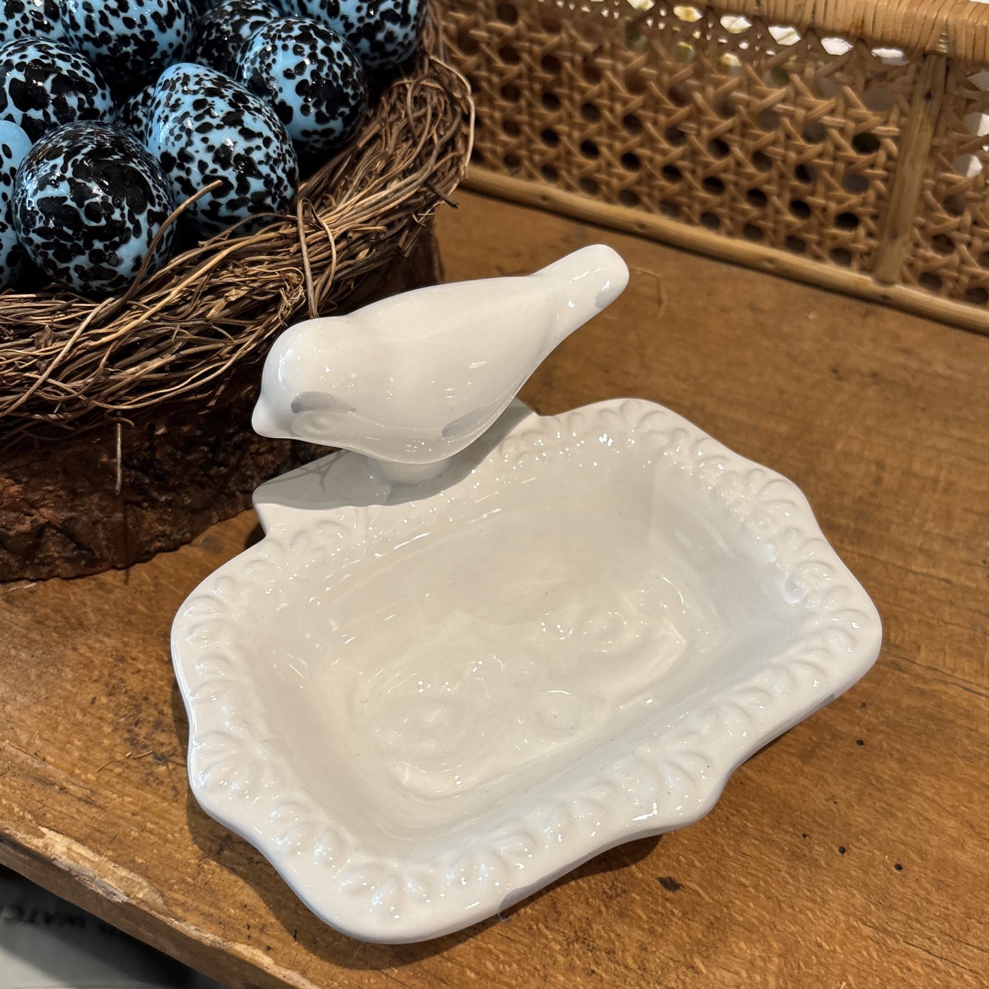 White Bird Soap Dish