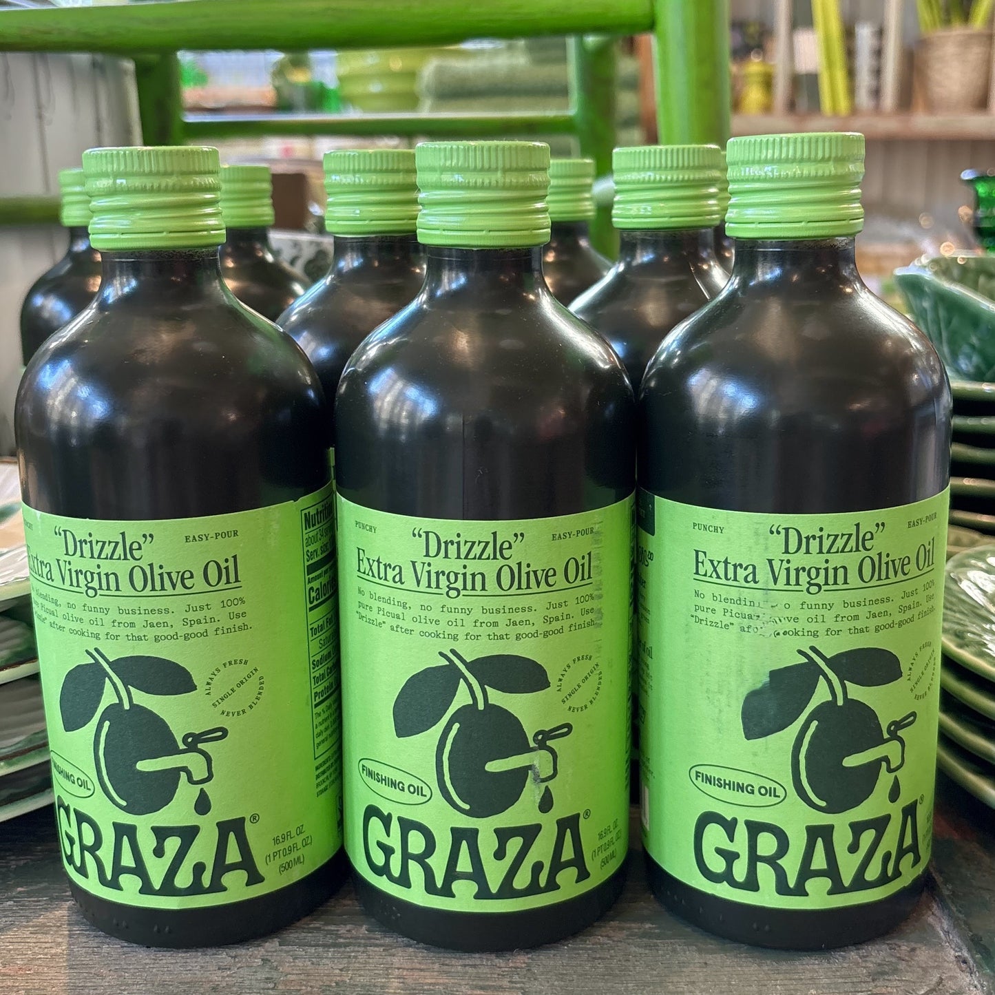 Drizzle Extra Virgin Olive Oil, Glass Bottle