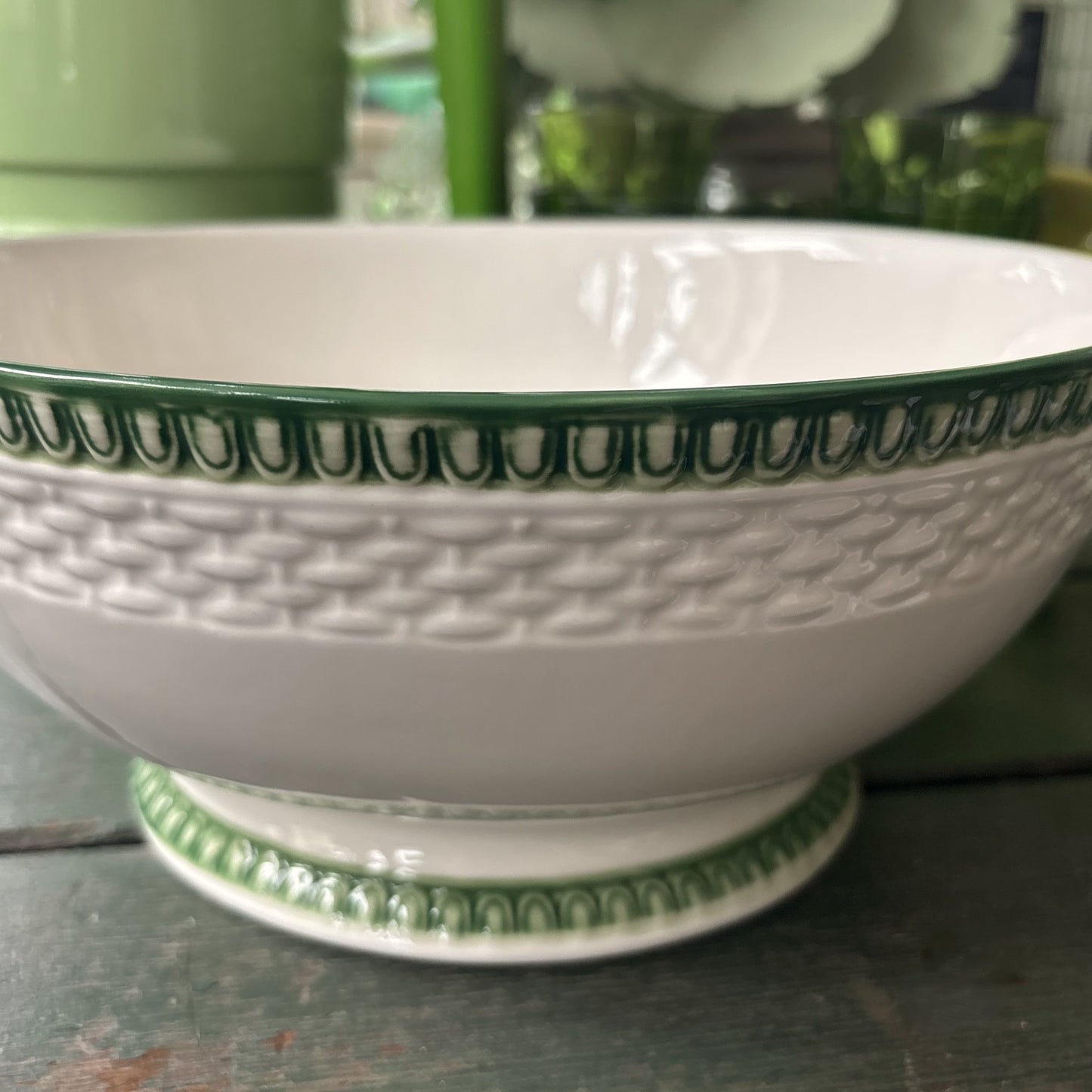 Le Jardin Embossed Ceramic Bowl