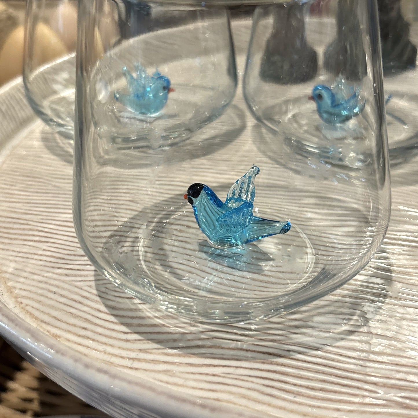 Bluebird Icon Small Stemless Glass