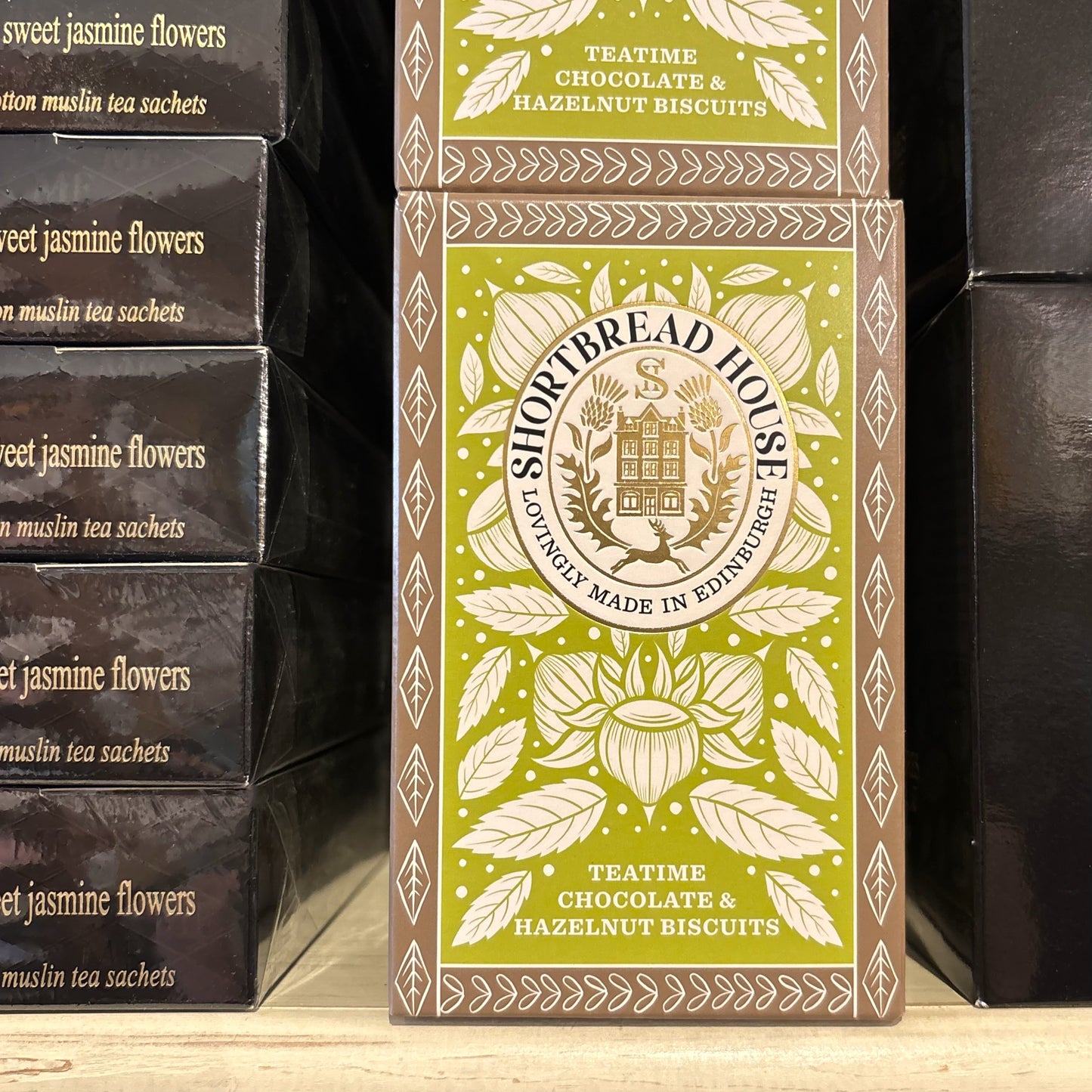 Teatime Chocolate Hazelnut Shortbread Biscuits