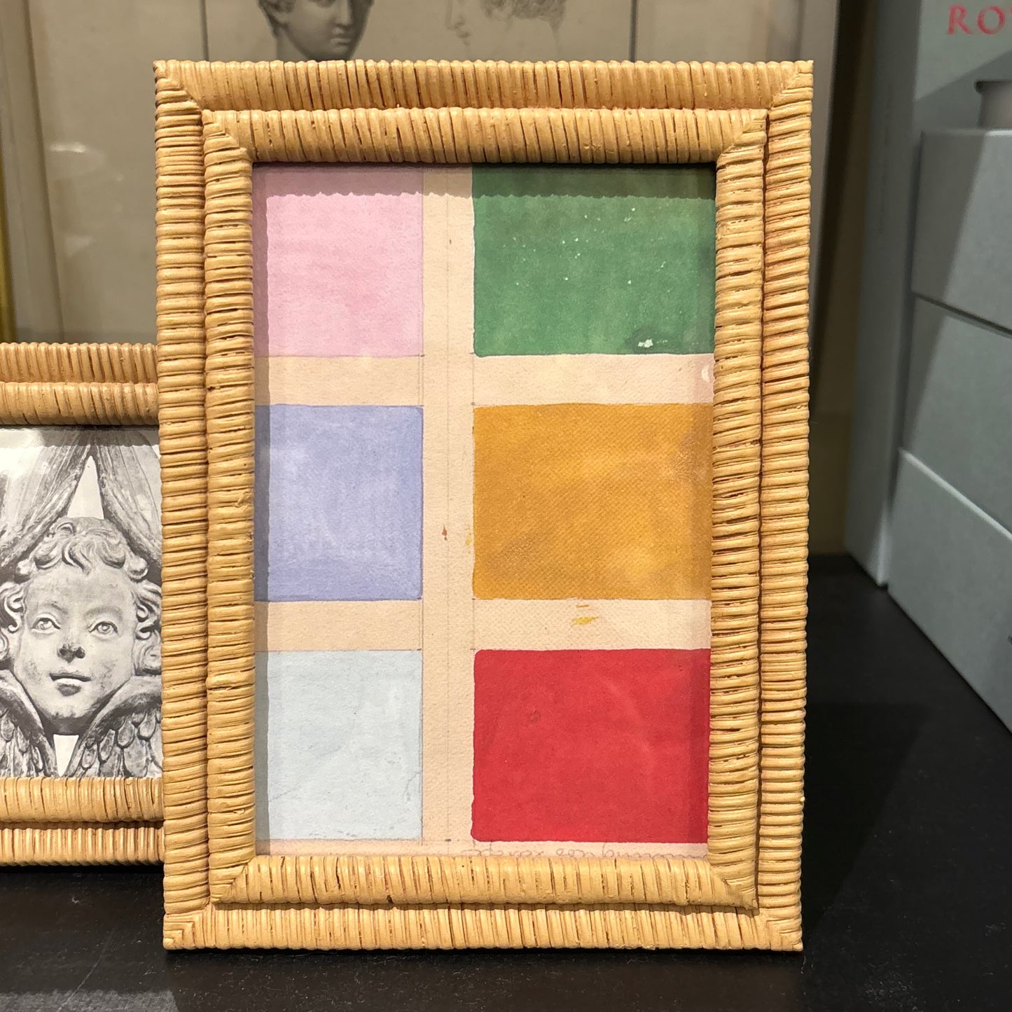 Faux Rattan Frame, 4x6"
