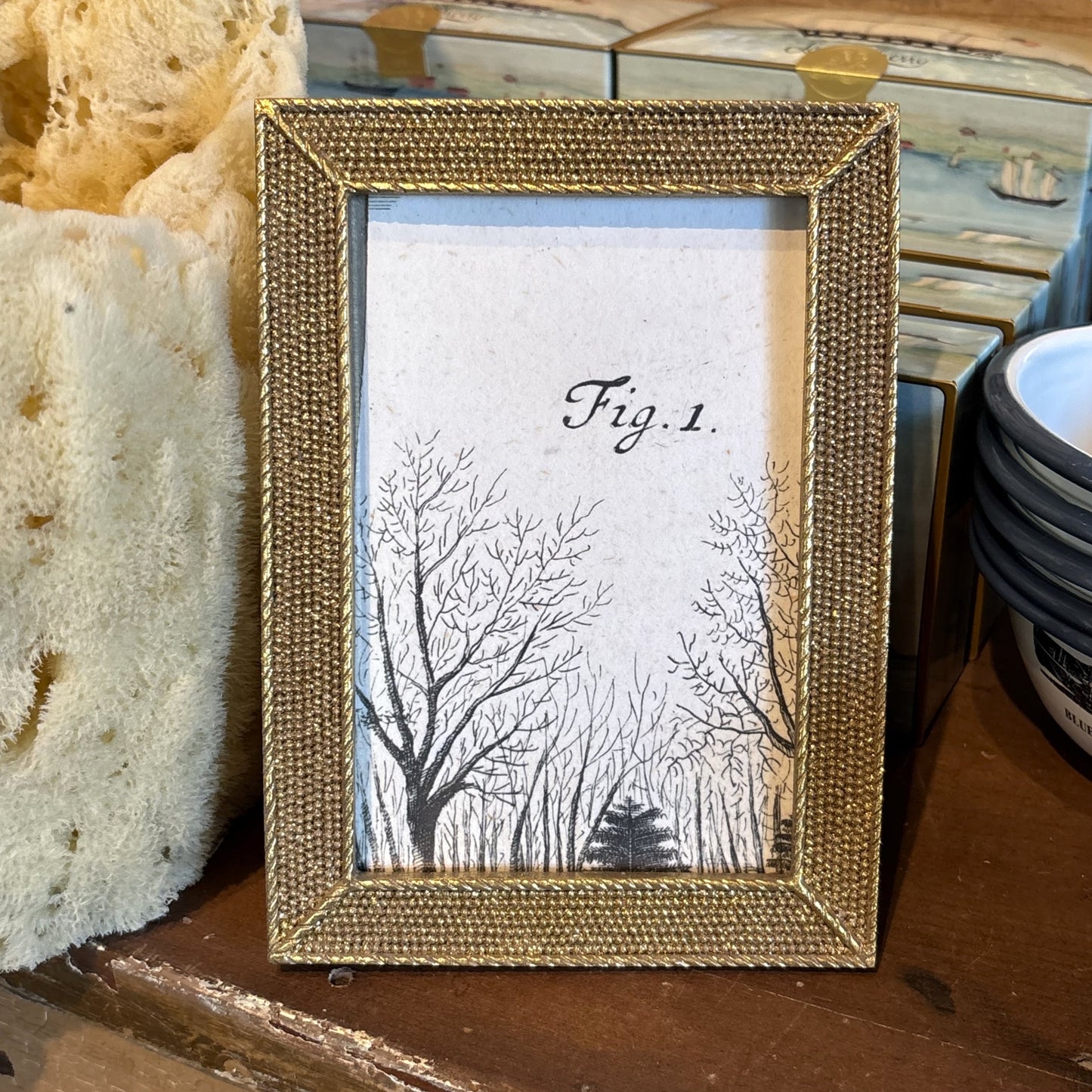 Gold Micro Bead Frame, 4x6"