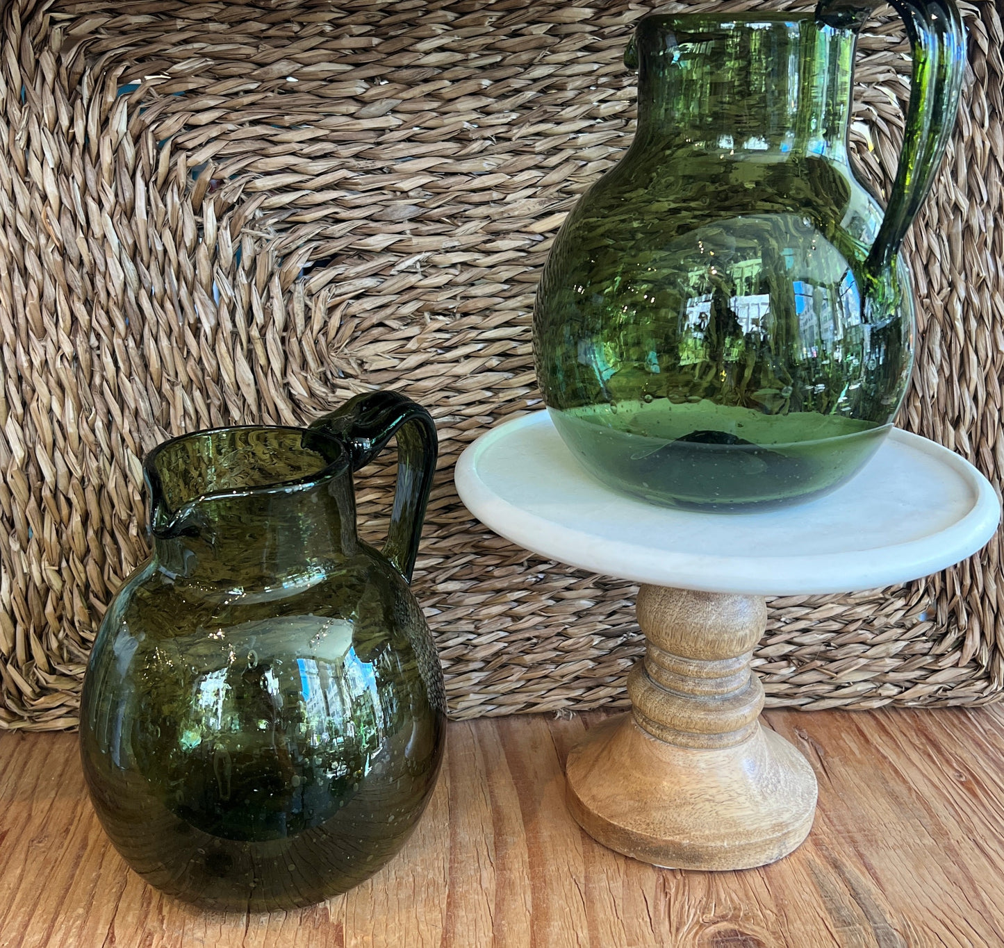 Flagon Vert Fume Pitcher
