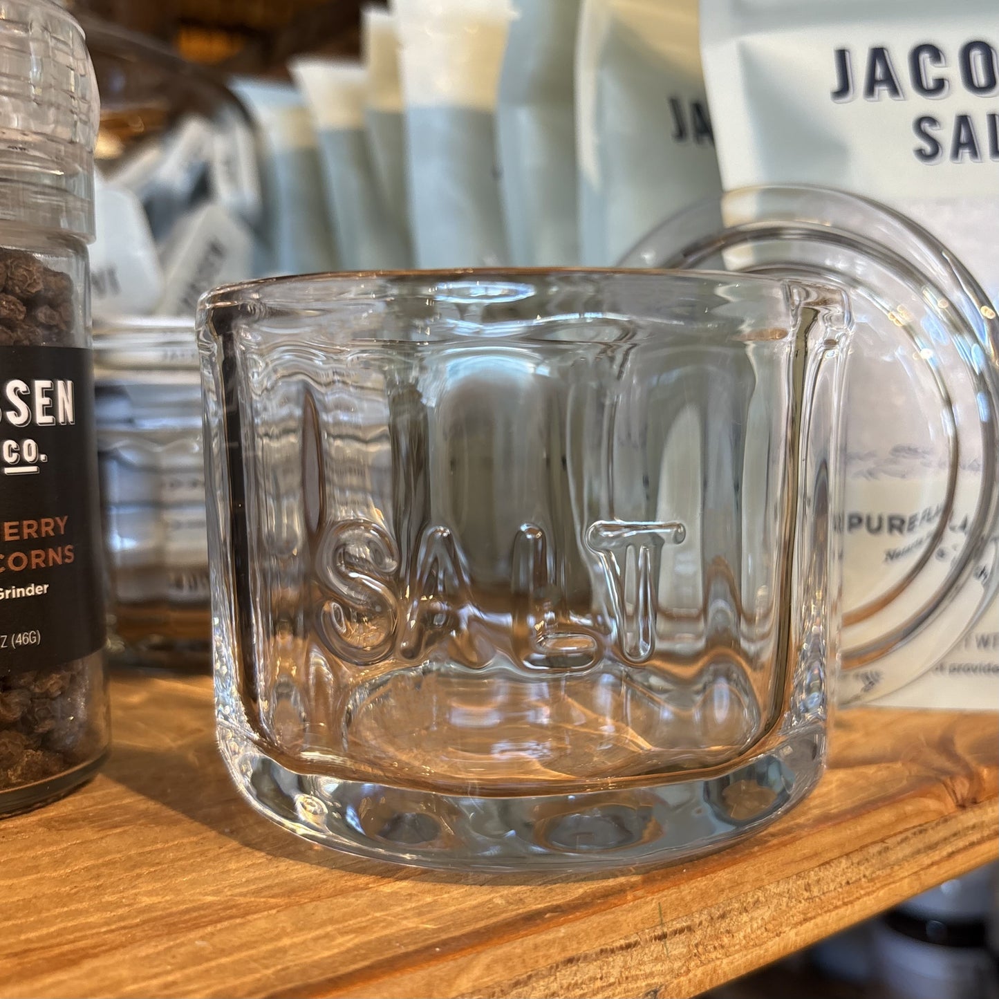 Glass Salt Cellar with Lid