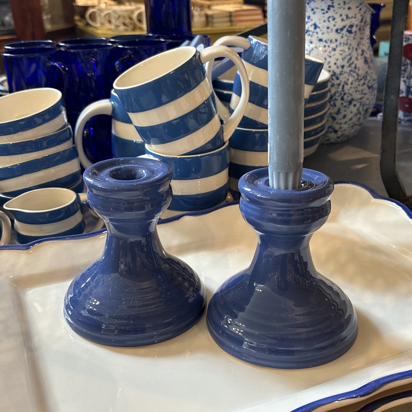 Blue Candlestick