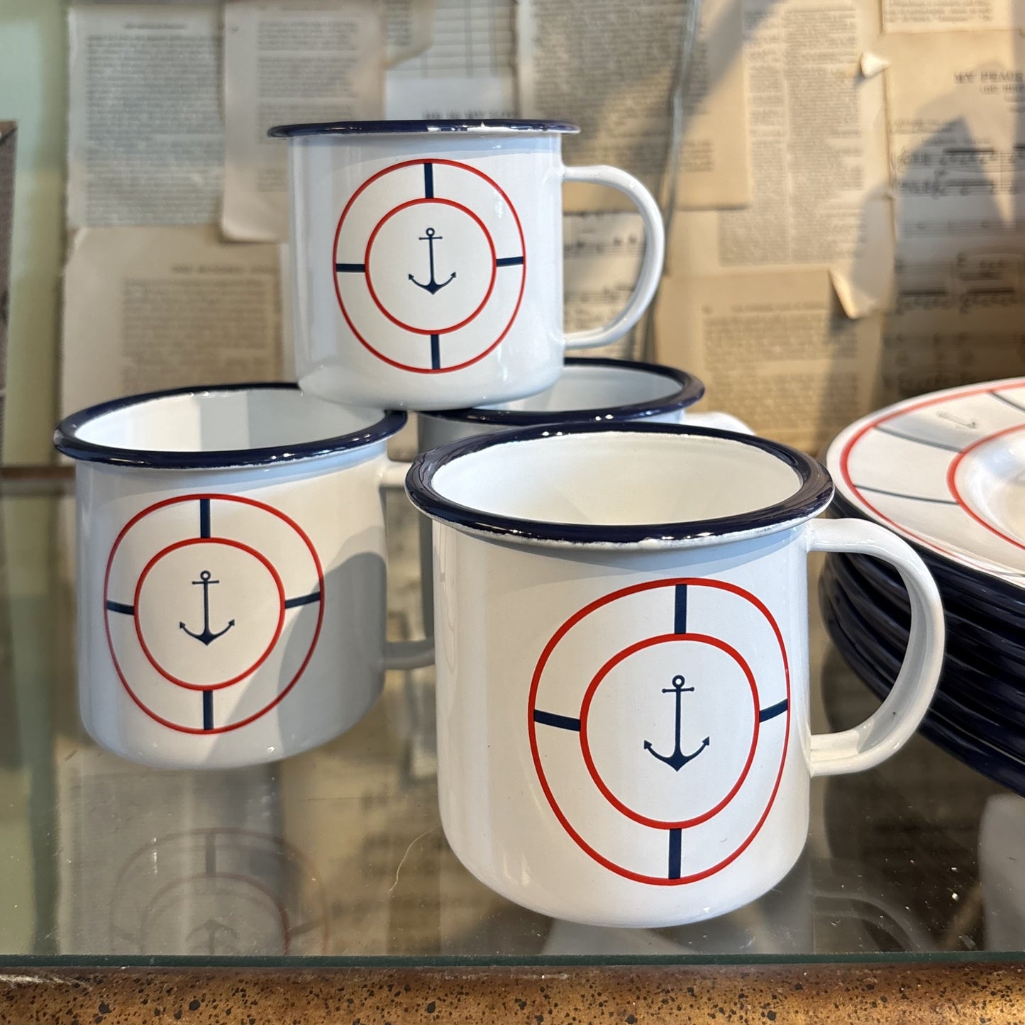 Anchor Enamel Mug