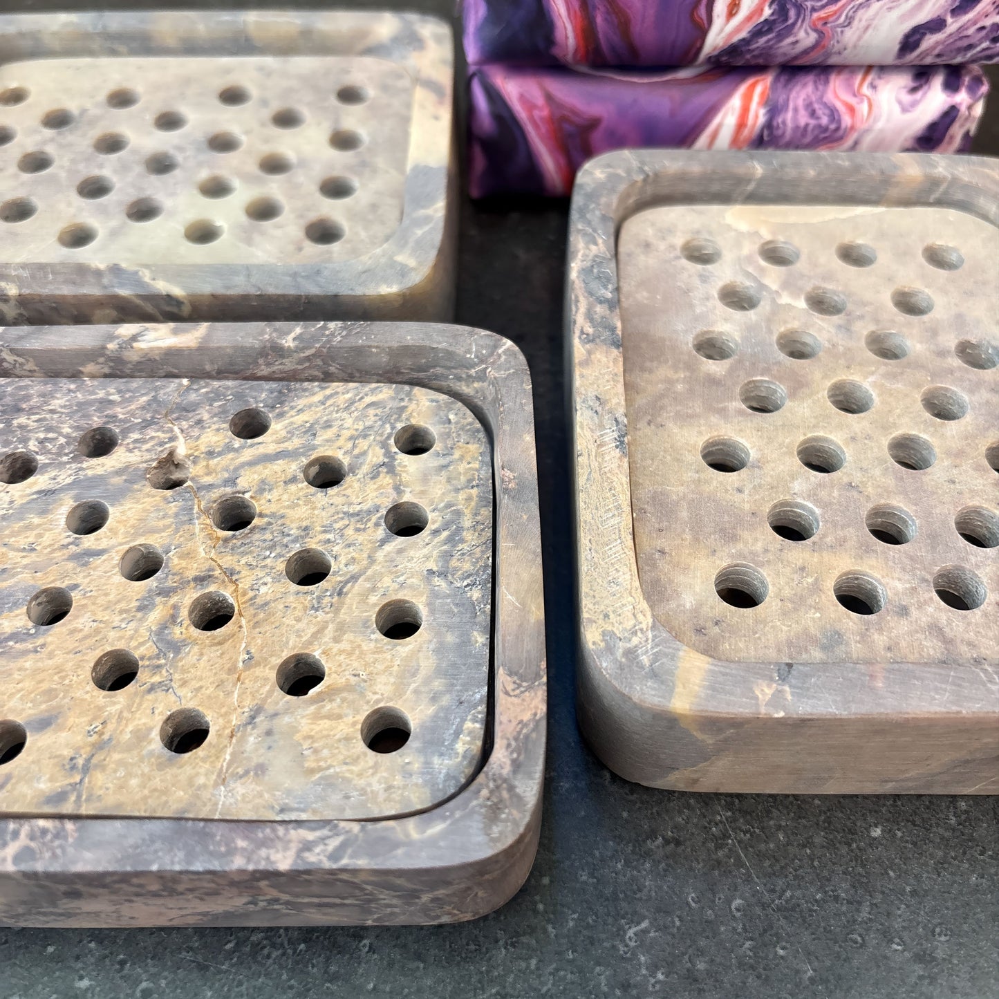 Soapstone Hole Soap Dish
