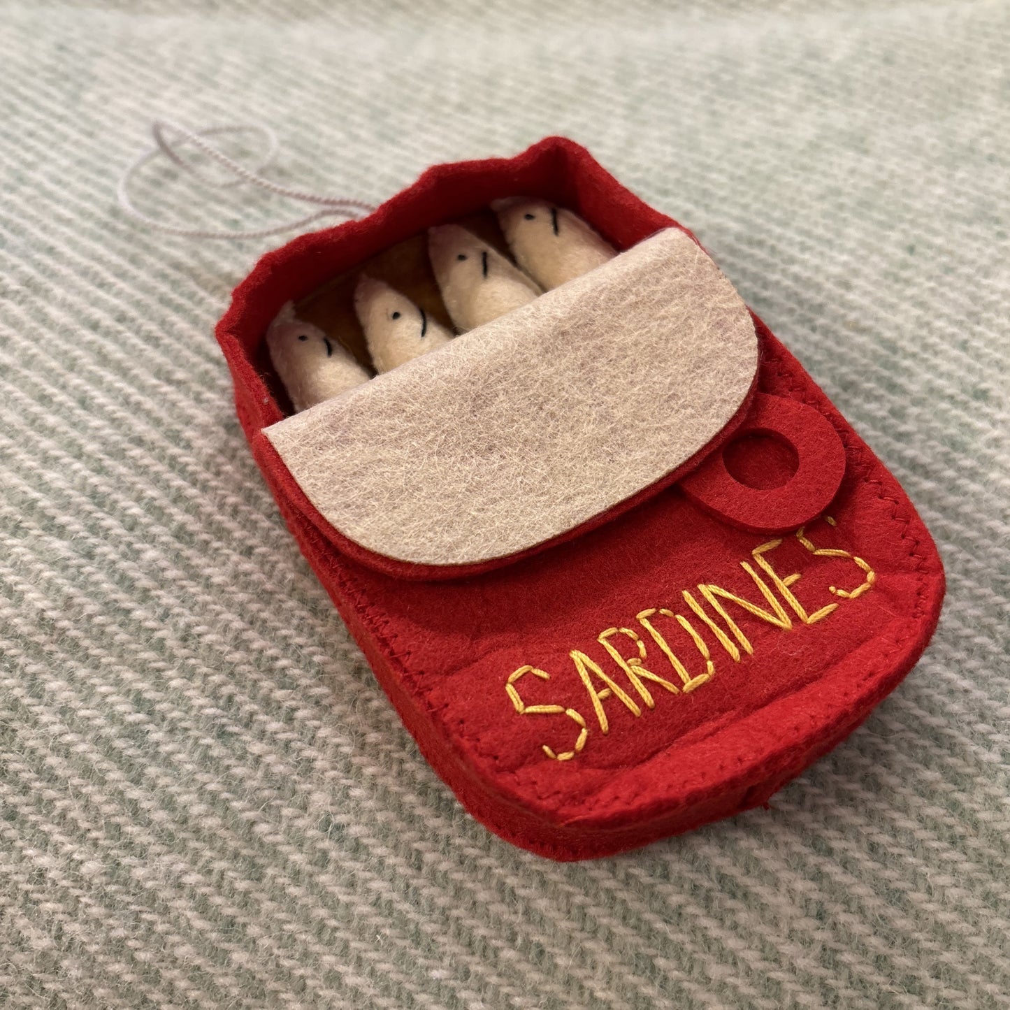 Sardines Felt Ornament