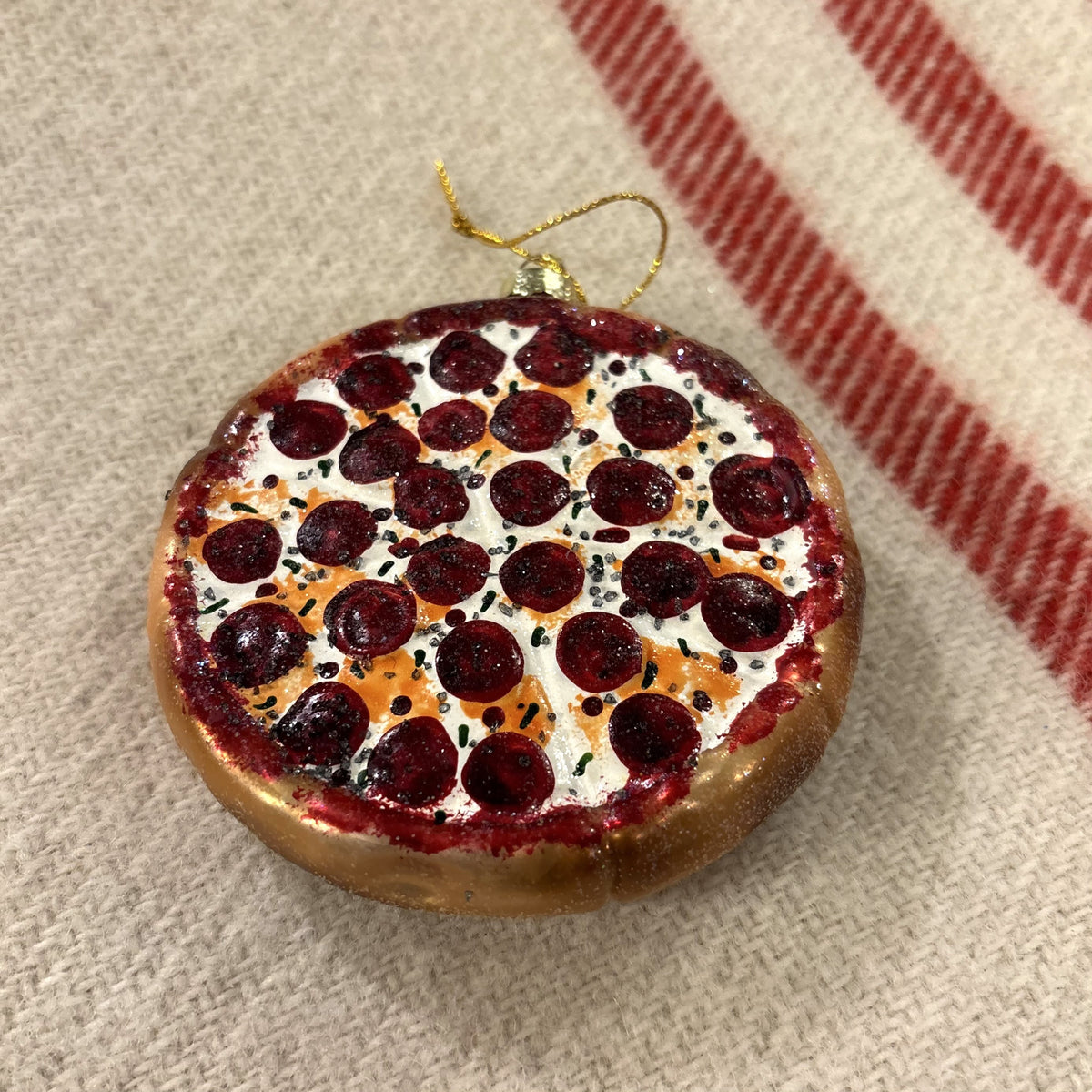 Pepperoni Pizza Ornament