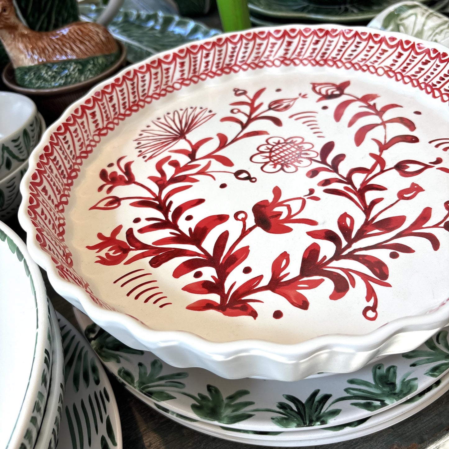 Sicily Red Pie Plate