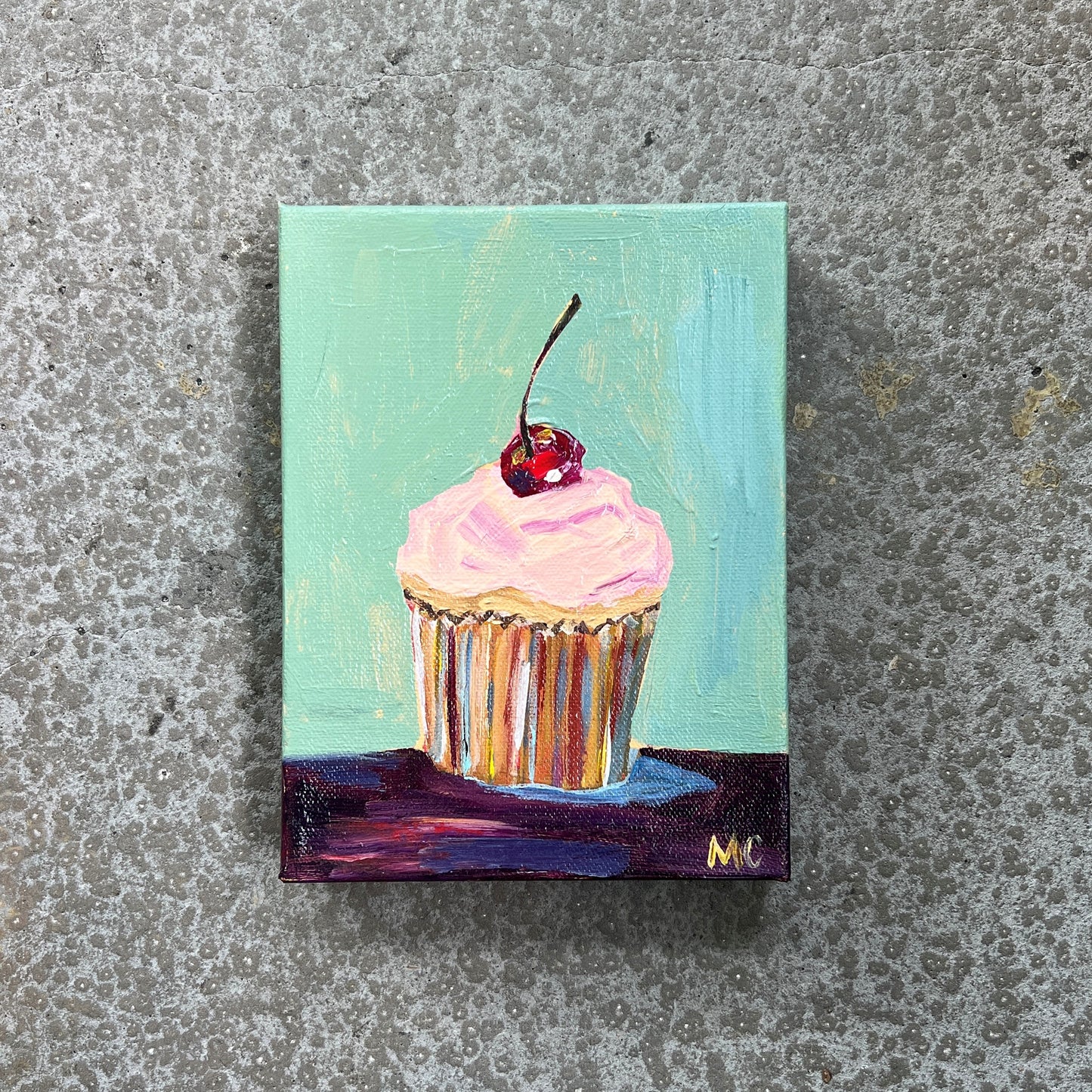 Cupcake with Cherry by Mindy Carpenter