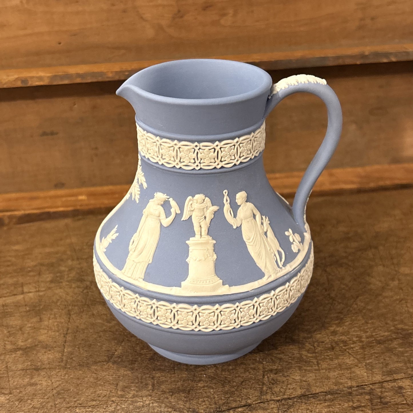 Vintage Wedgwood Small Pitcher, Blue