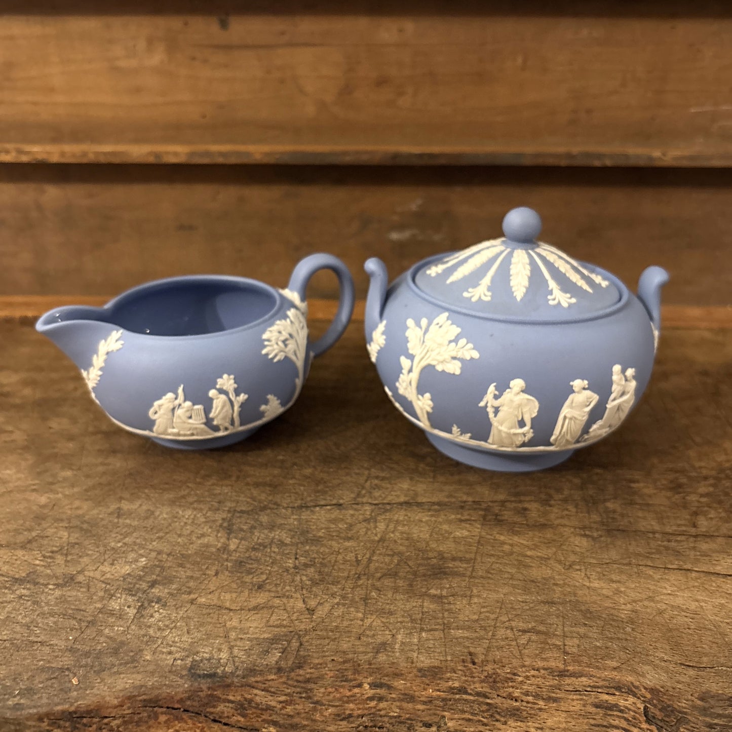 Vintage Wedgwood Milk Server, Blue