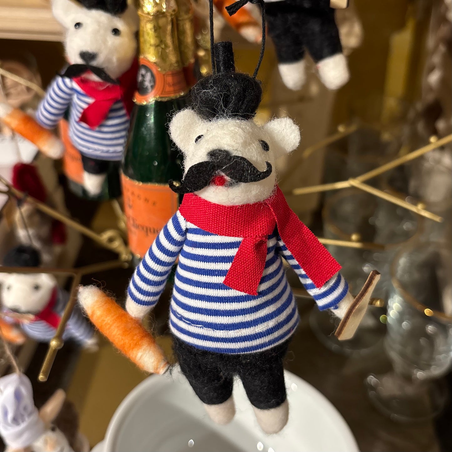 French Bear Ornament