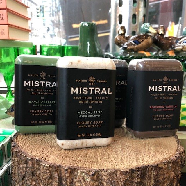 Mistral - Men's Bar Soap - Black Amber