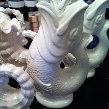 White Gluggle Jug