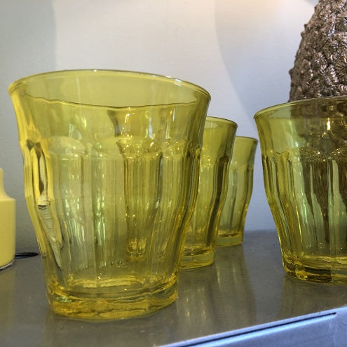 Yellow French Bistro Glass