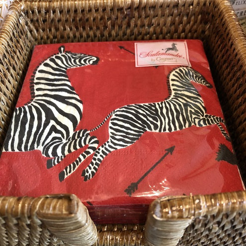 Zebra Cocktail Napkins
