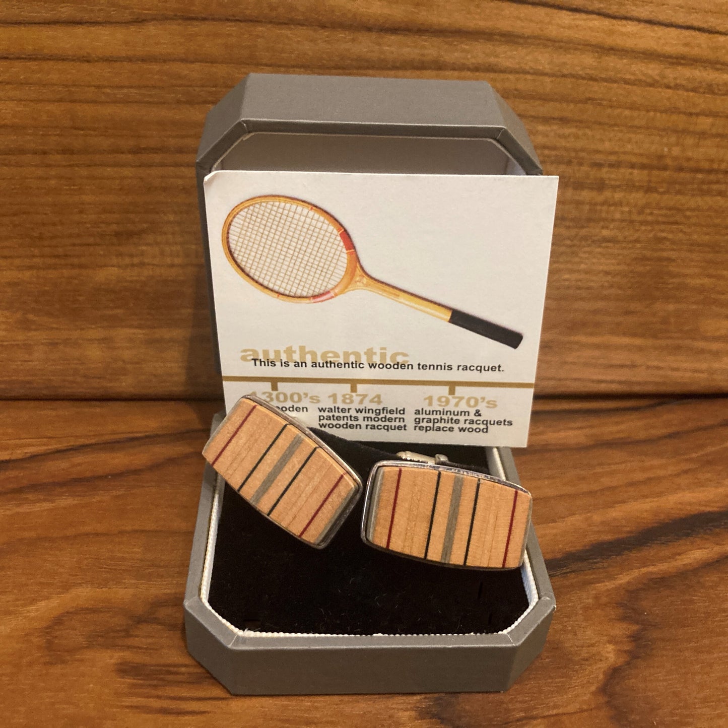 Tennis Racket Cufflinks
