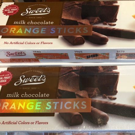 Milk Chocolate Orange Sticks