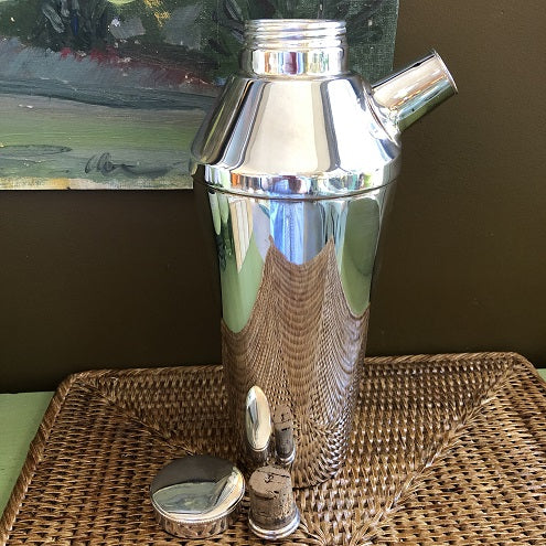 Vintage Hotel Silver Cocktail Shaker c.1885